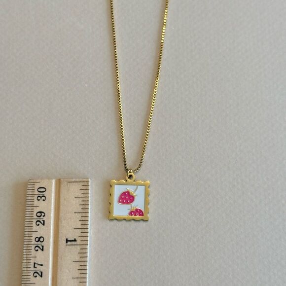 Strawberry necklace #1524 - Picture 6 of 6